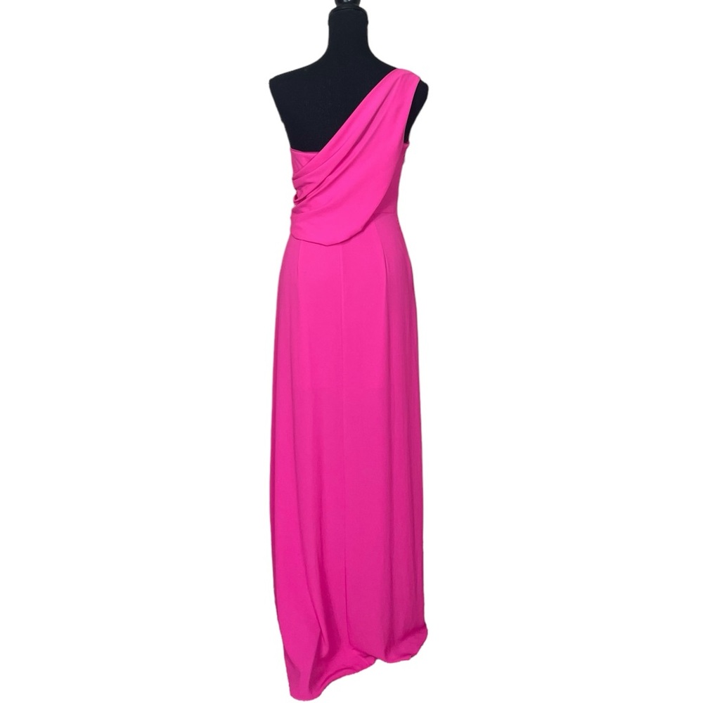 BCBGMaxAzria “Kail” Draped One Shoulder Gown - Picture 6 of 16